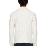 Polo manica lunga in bianco 