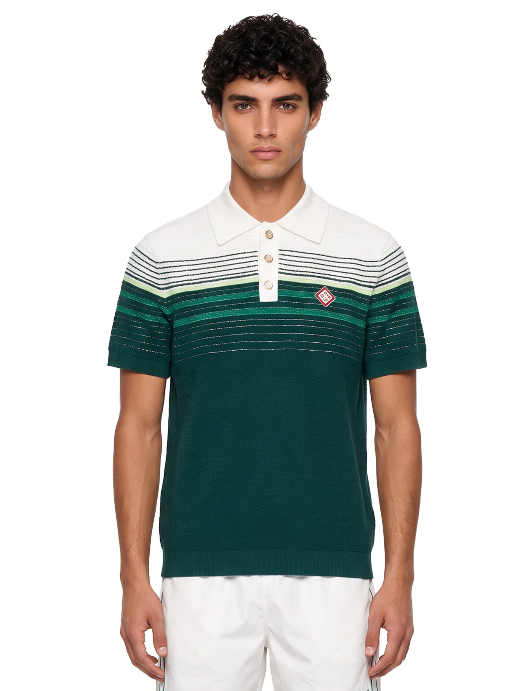 Polo a righe multicolor 