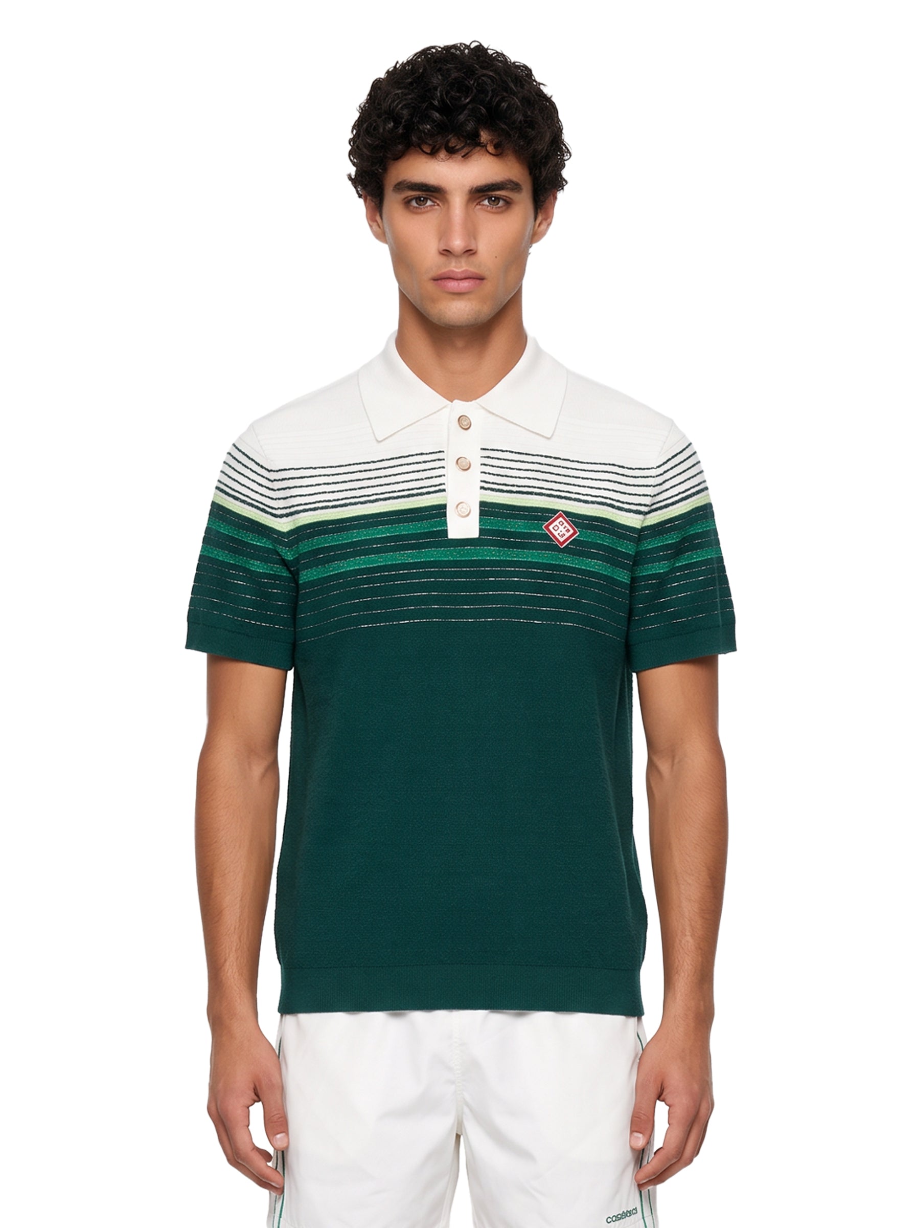 Polo a righe multicolor 
