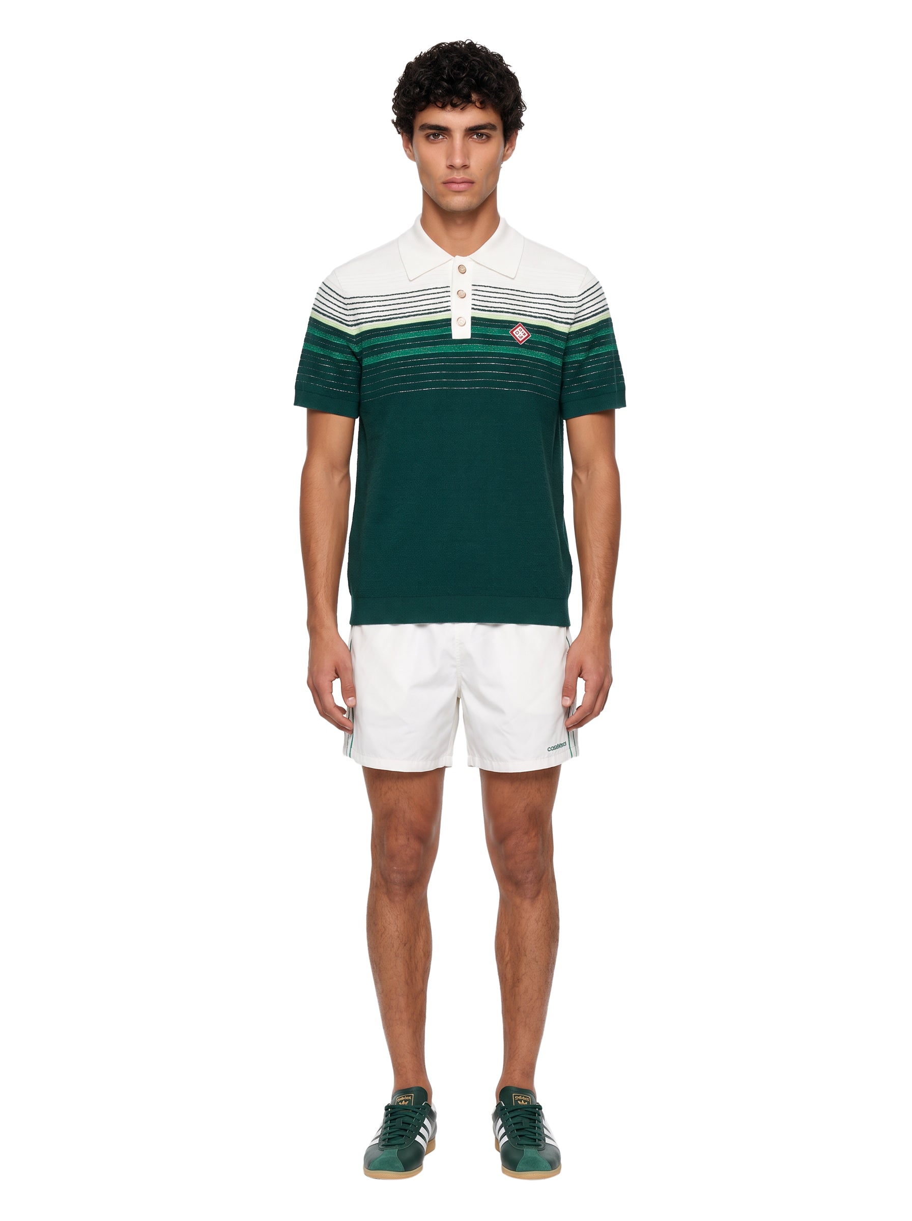 Polo a righe multicolor 