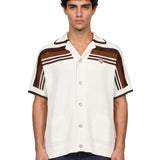 Camicia manica corta crochet multicolor 