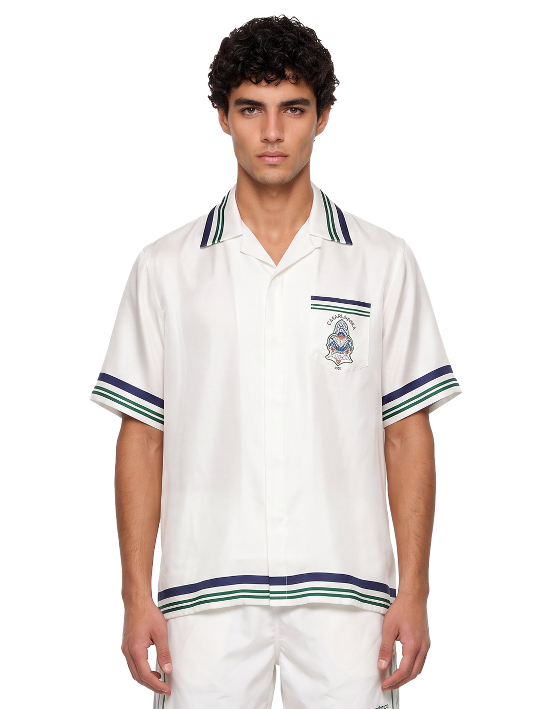 Camicia Hotel Emblem in bianco 