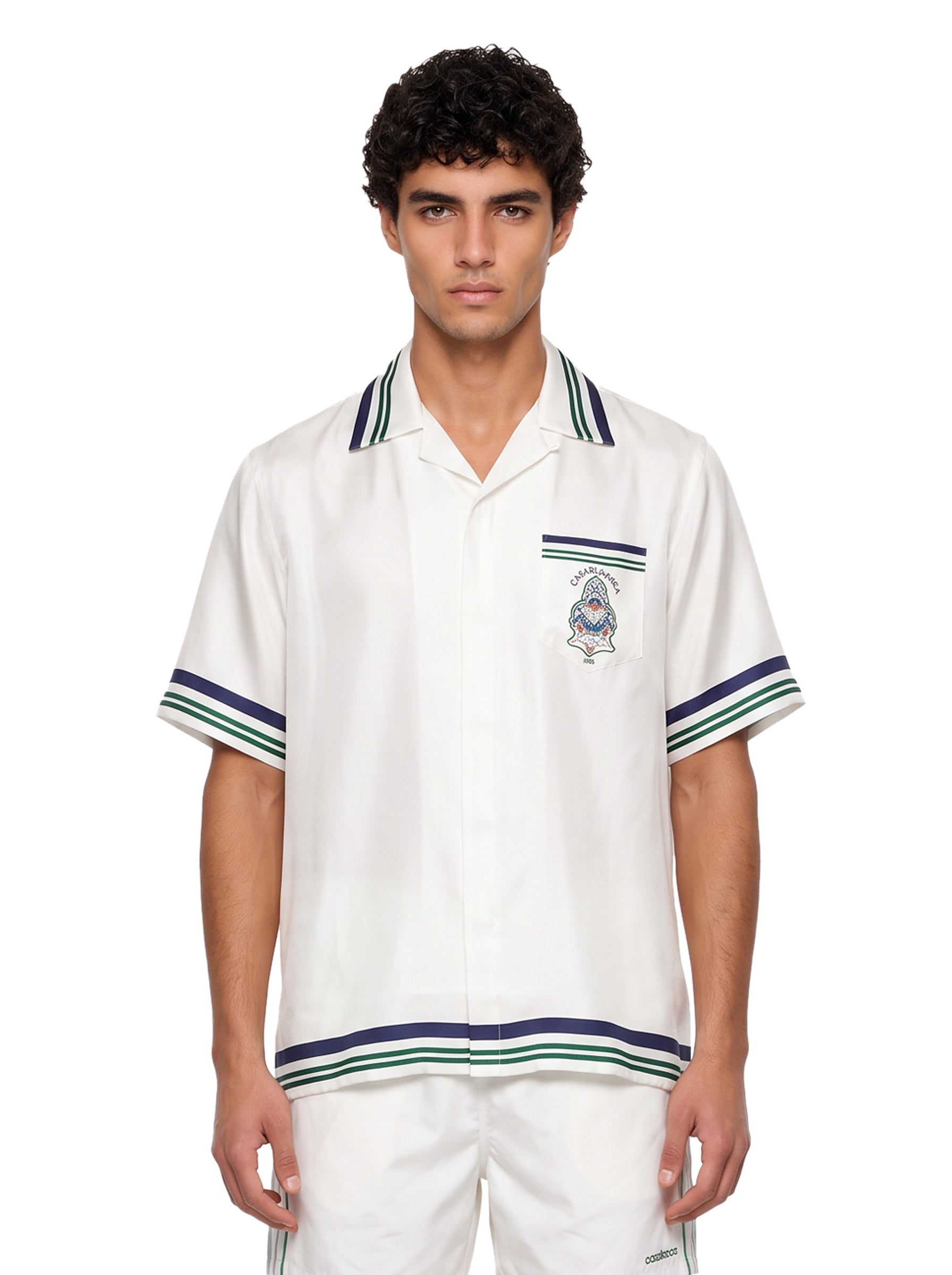 Camicia Hotel Emblem in bianco 