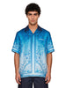 Camicia stampa Egyptian Rug in blu