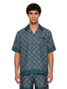 Camicia stampa Radiating Monogram in verde