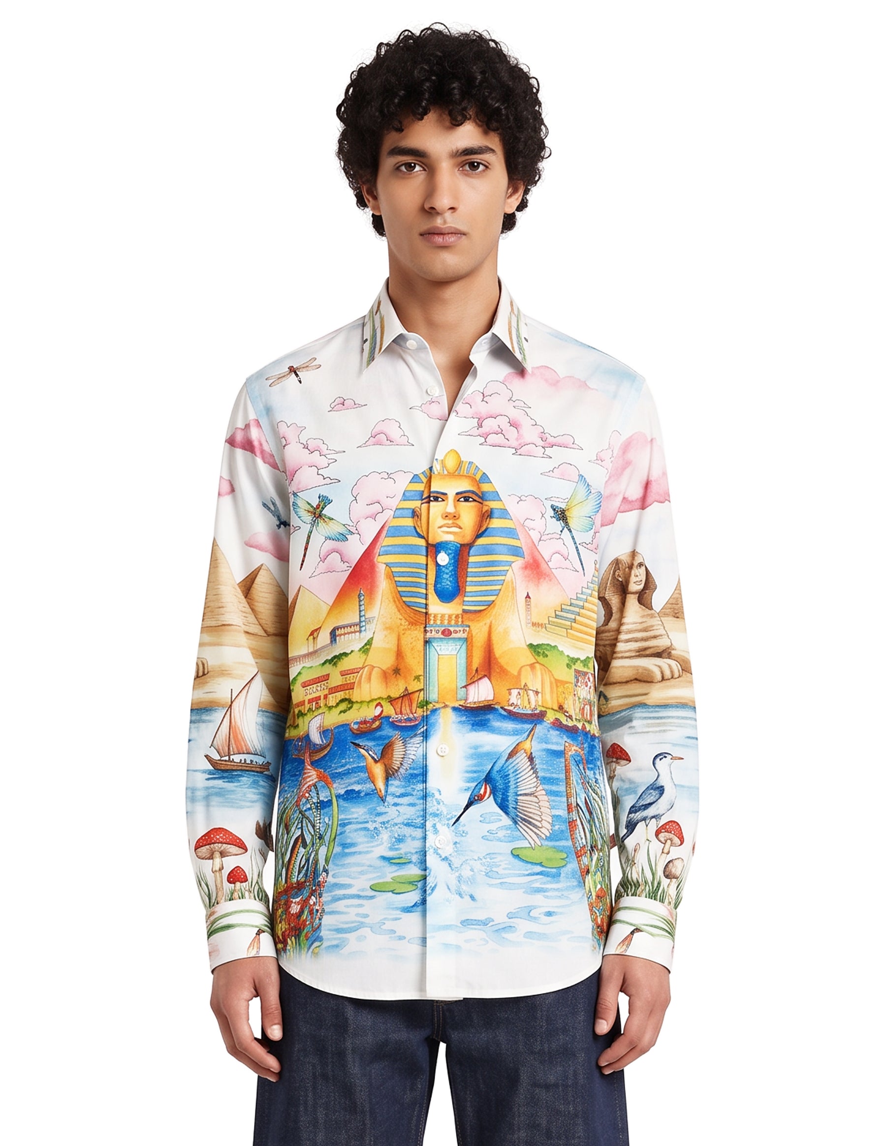 Camicia manica lunga Egypt As It Was multicolor 