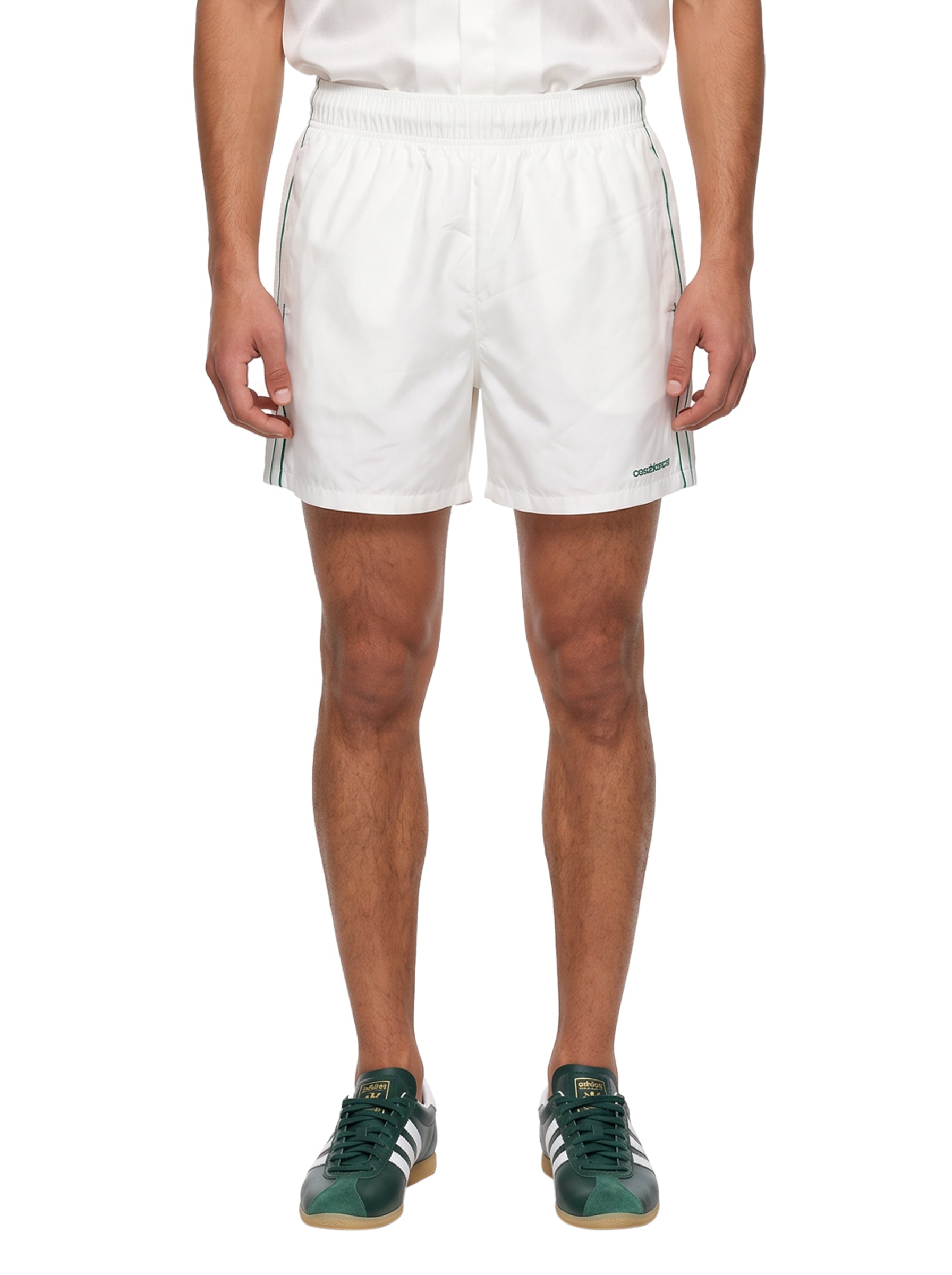 Shorts stampati in bianco 