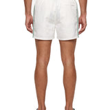 Shorts stampati in bianco 