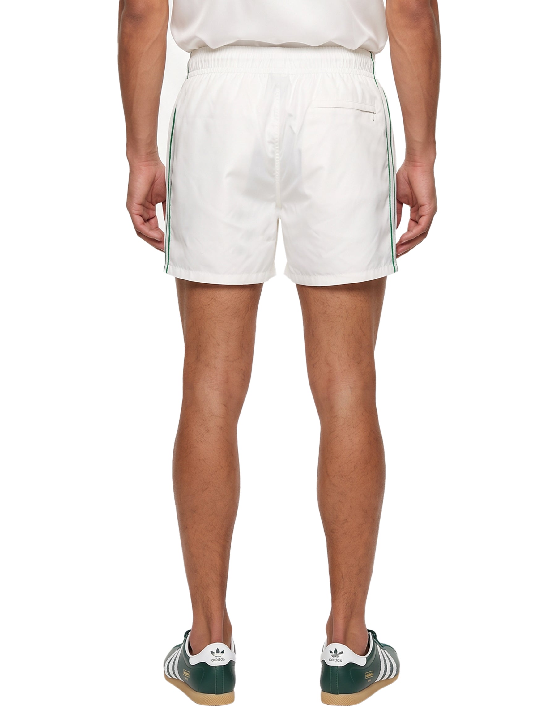 Shorts stampati in bianco 