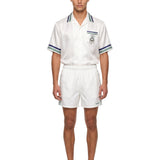 Shorts stampati in bianco 