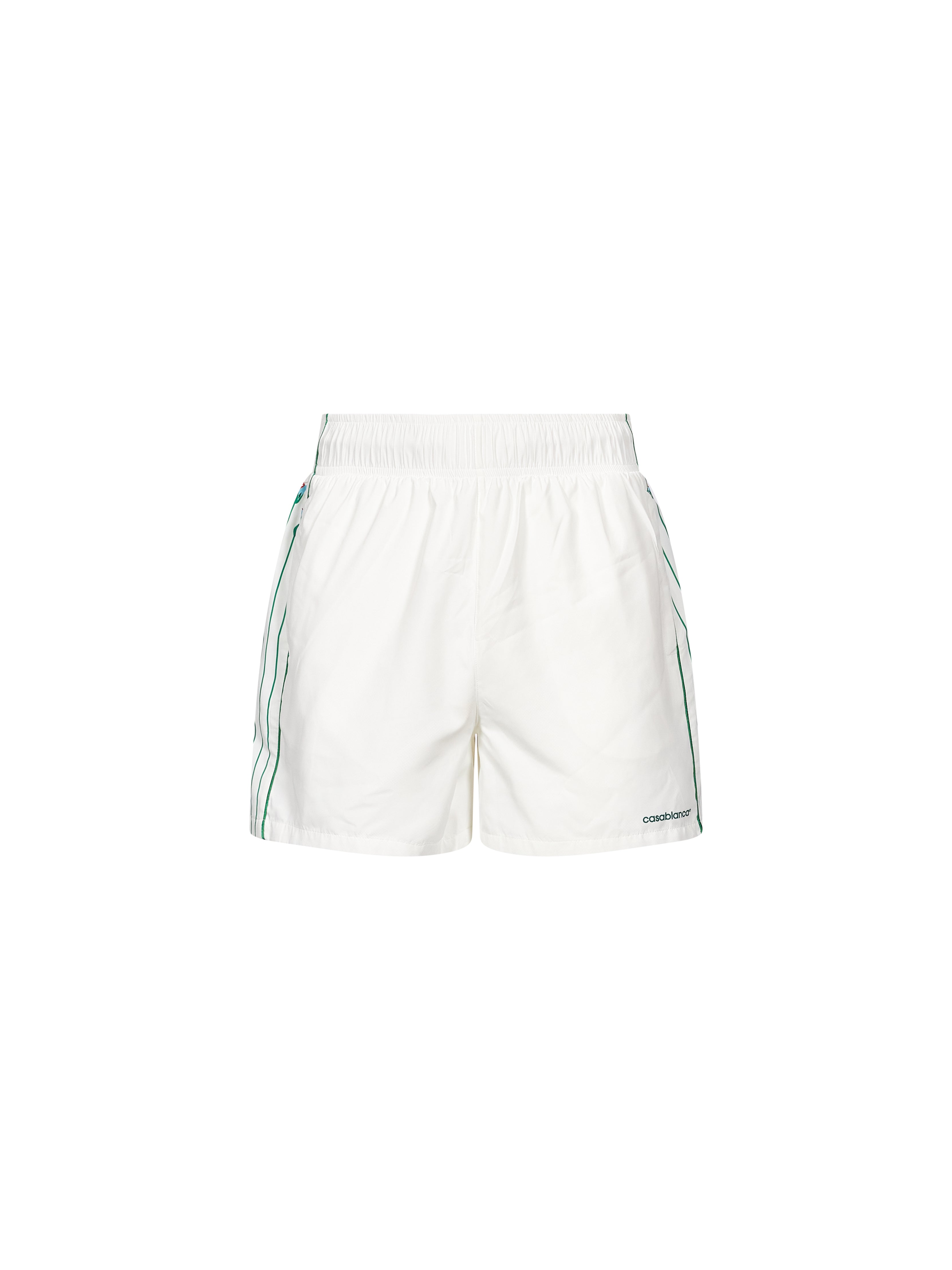 Shorts stampati in bianco 