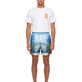 Shorts stampa Trompe l'Oeil multicolor 