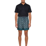 Shorts stampa monogram in verde 