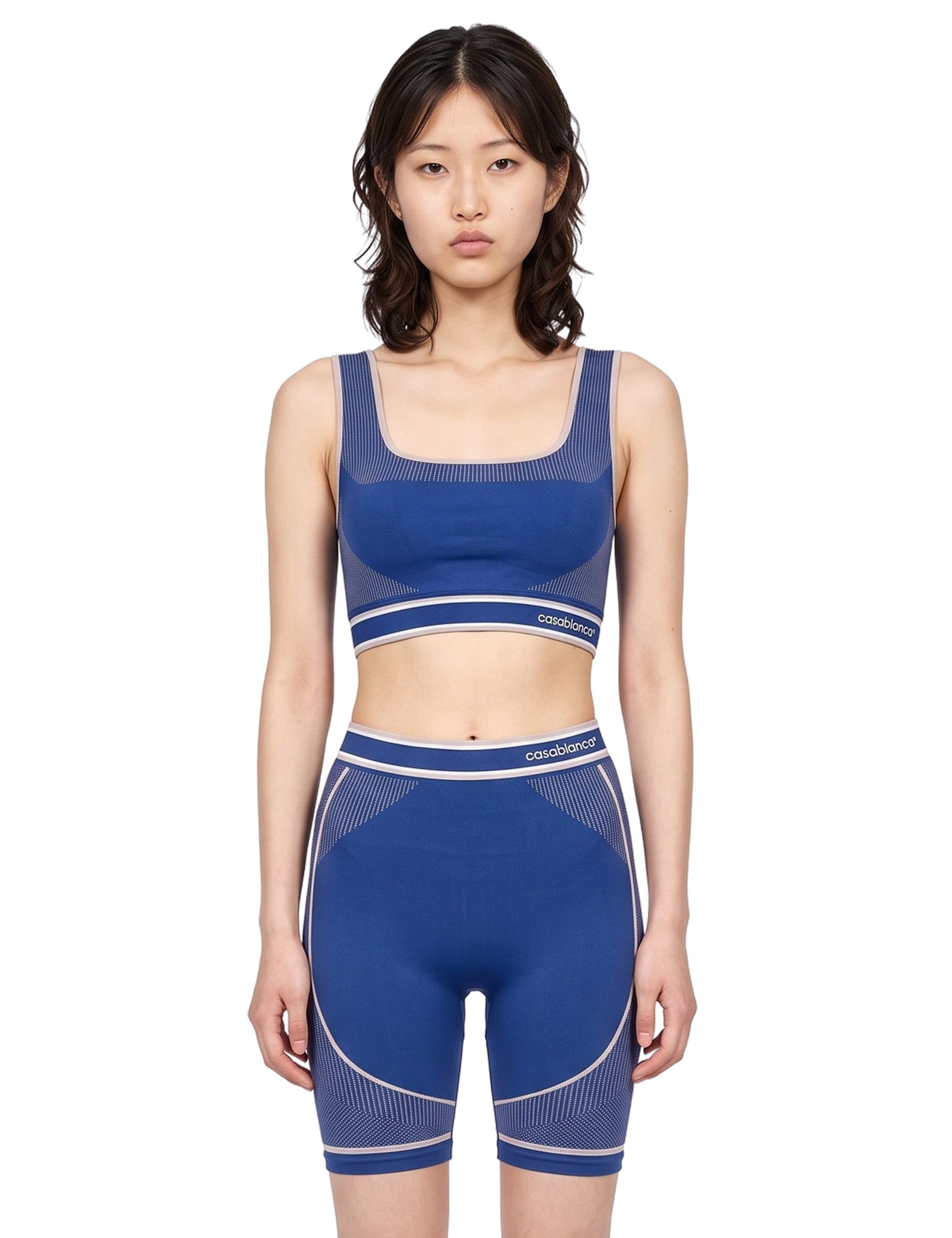 Top sportivo in blu 