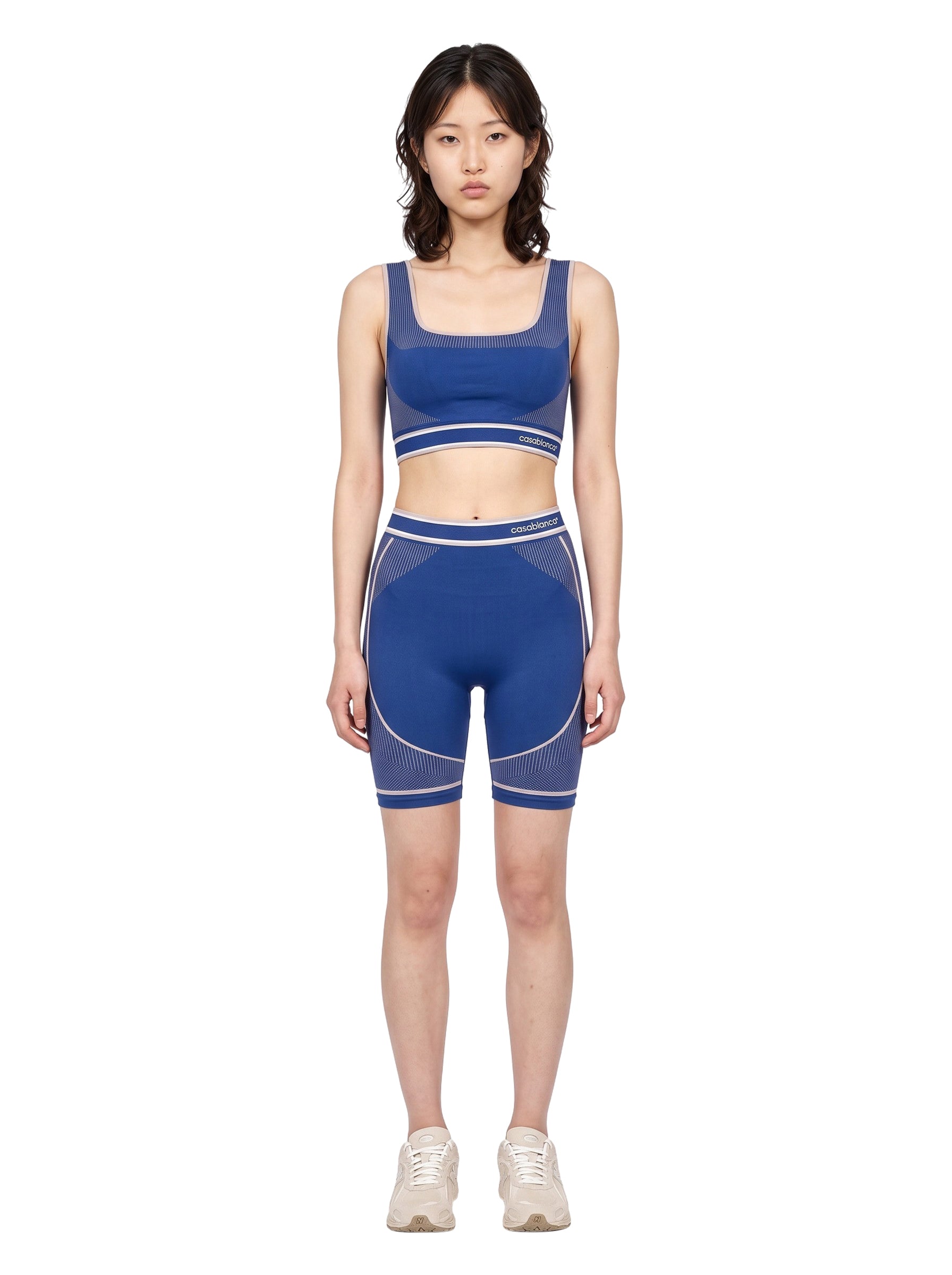 Top sportivo in blu 