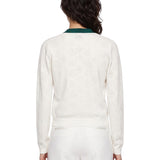 Cardigan in maglia in bianco 