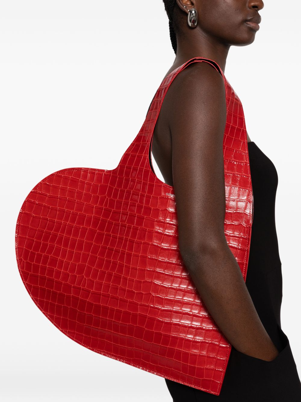 Borsa tote Heart in rosso 
