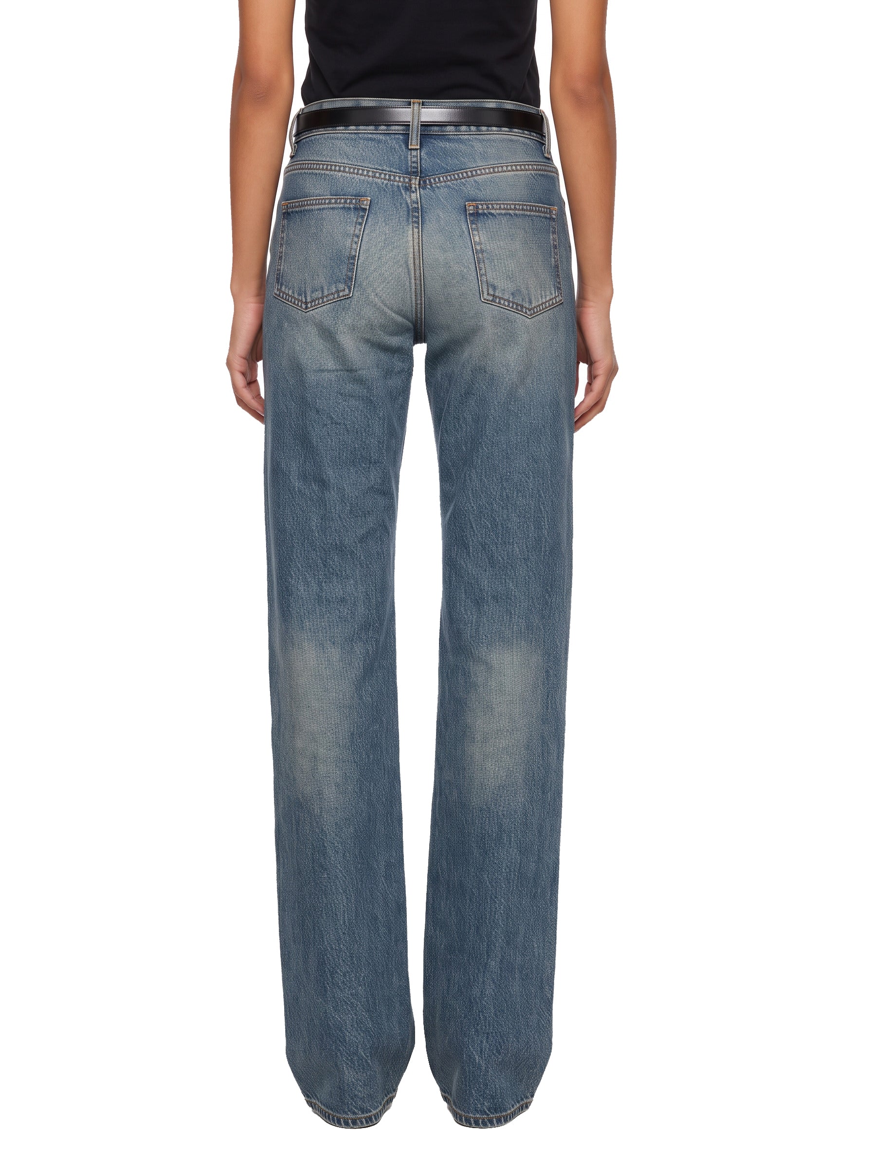 Jeans Suspended in blu 
