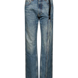 Jeans Suspended in blu 