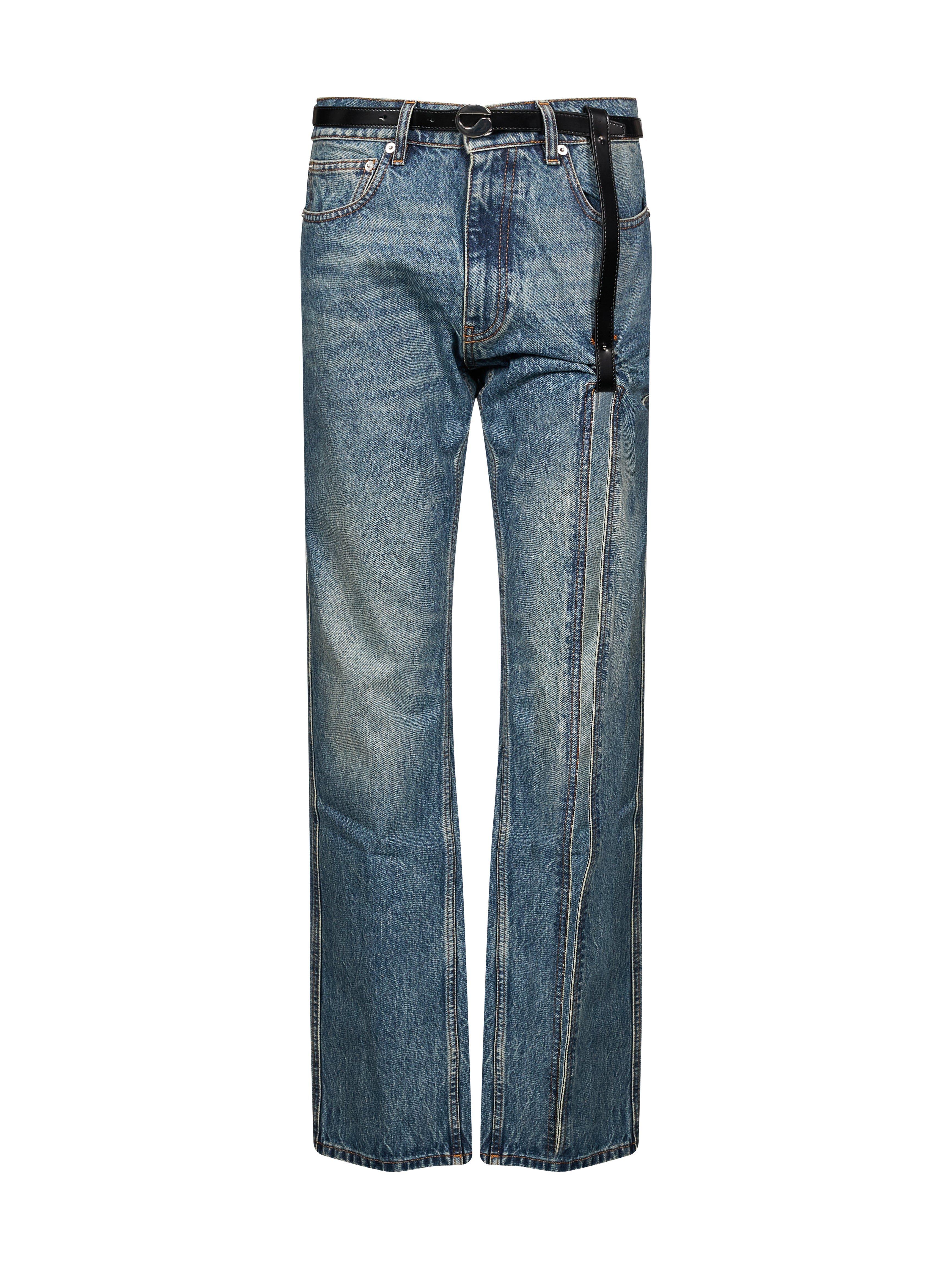 Jeans Suspended in blu 