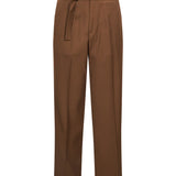 Pantaloni sartoriali con cintura John Memphis in marrone 