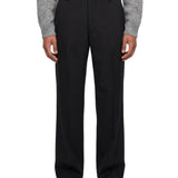 Pantaloni sartoriali a taglio dritto Alain Luras in nero 