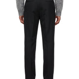 Pantaloni sartoriali a taglio dritto Alain Luras in nero 