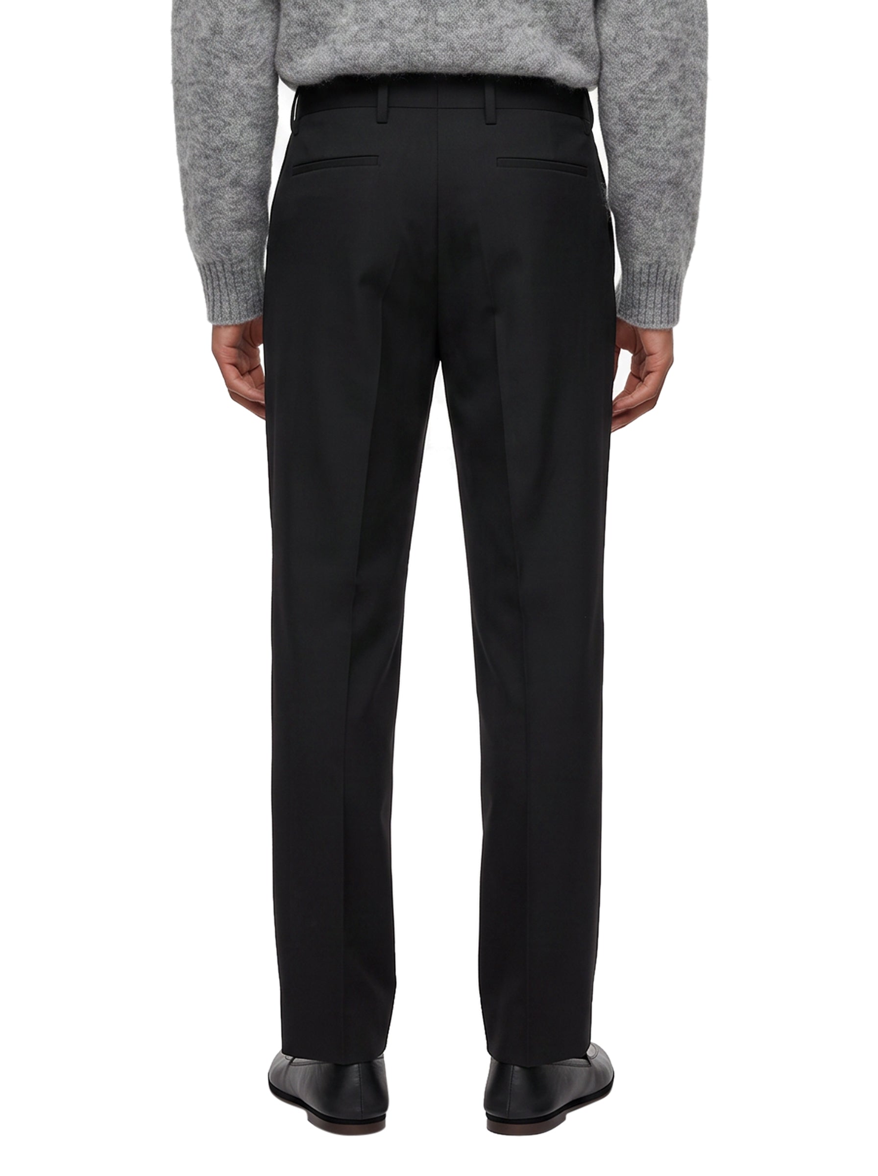 Pantaloni sartoriali a taglio dritto Alain Luras in nero 