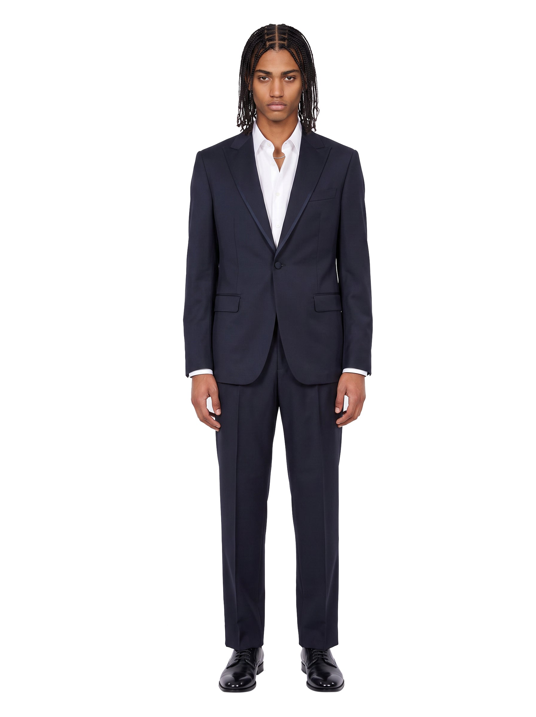 Pantaloni sartoriali a taglio dritto Alain Luras in blu 