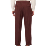 Pantaloni pajama in marrone 