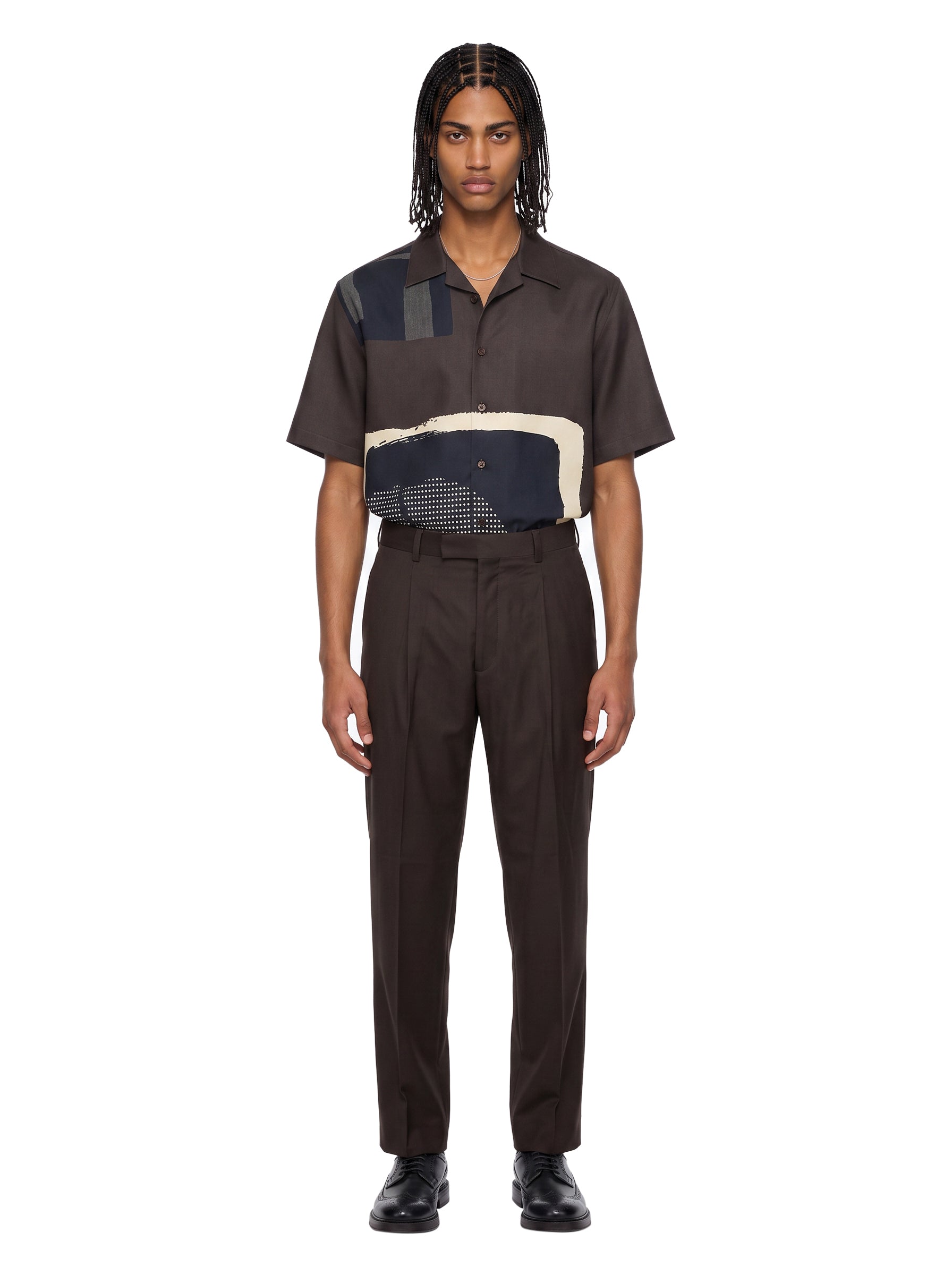 Pantaloni Vincent Timisoara in marrone 
