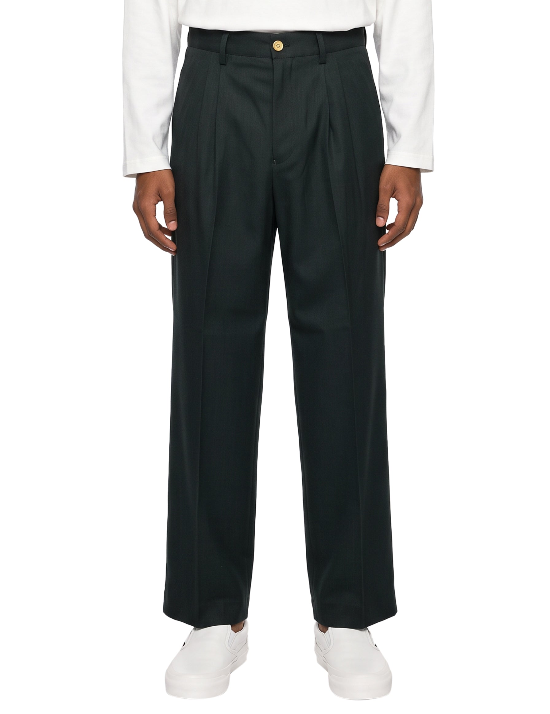 Pantaloni Costin in verde scuro 