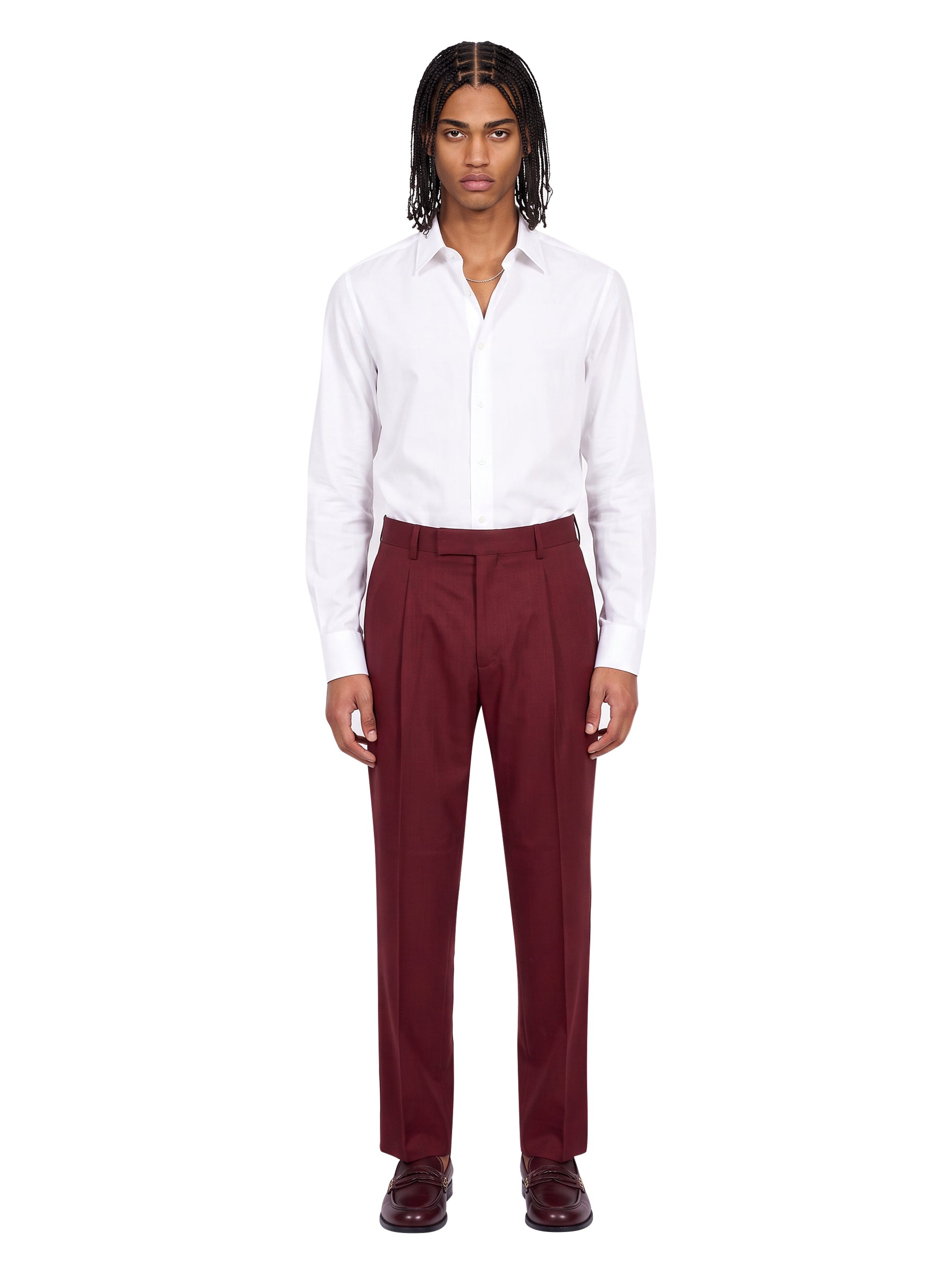 Pantaloni Vincent Timisoara in bordeaux 