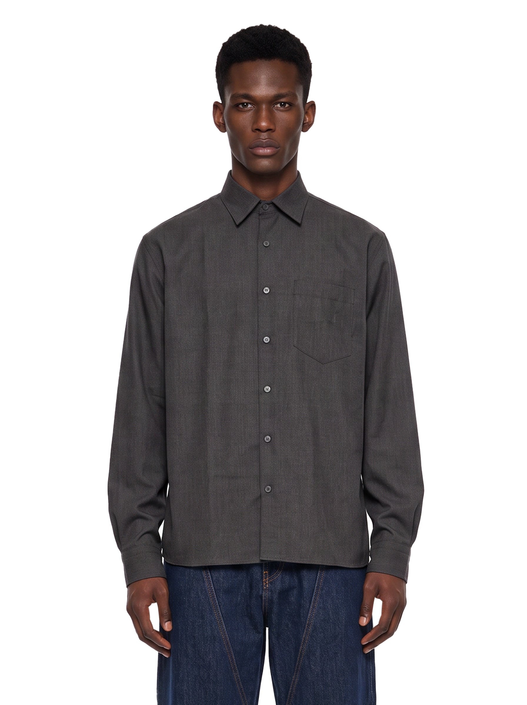 Camicia a maniche lunghe Eric Dallas in grigio 