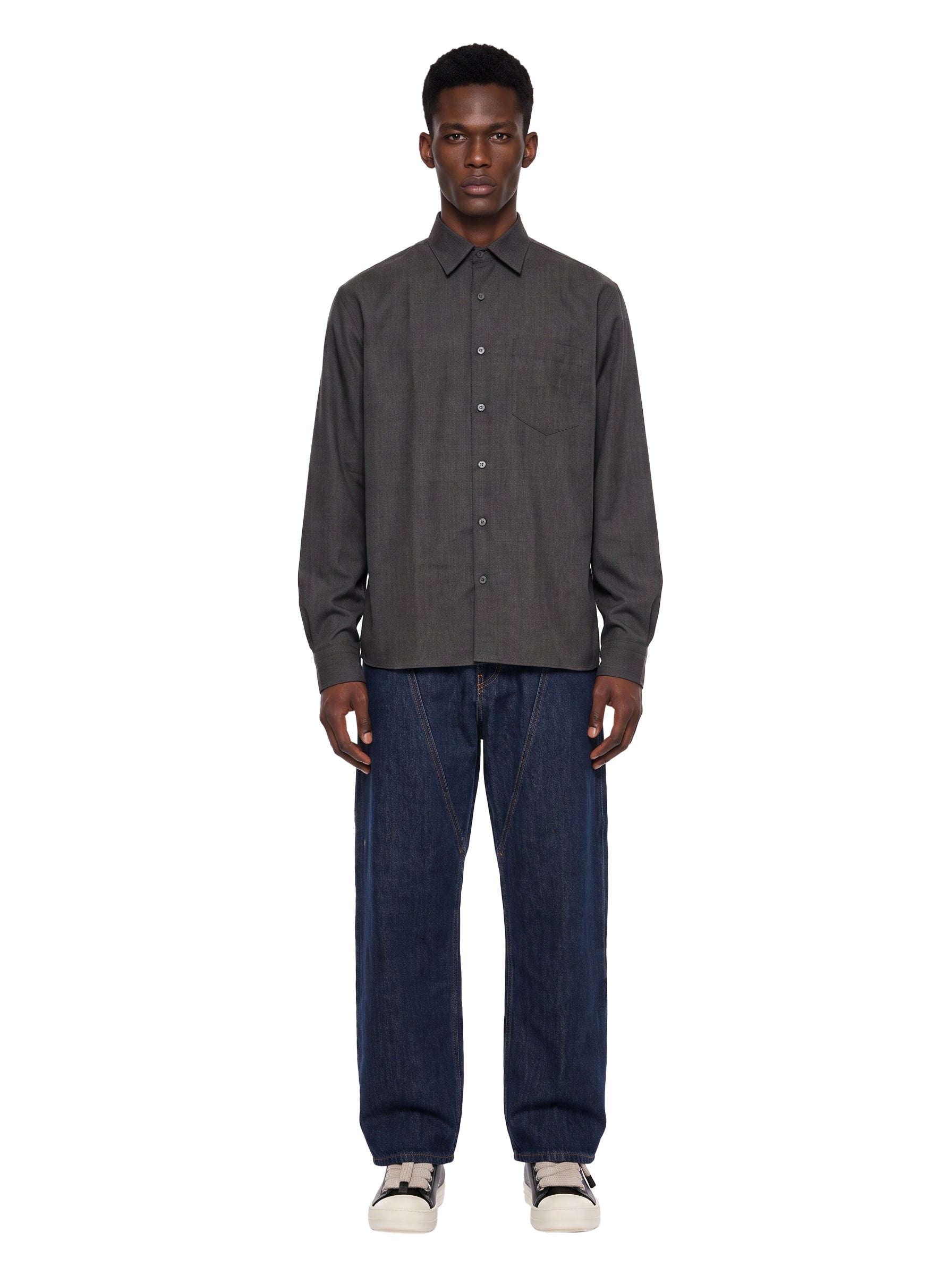 Camicia a maniche lunghe Eric Dallas in grigio 