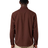 Camicia a maniche lunghe Eric Dallas in marrone 