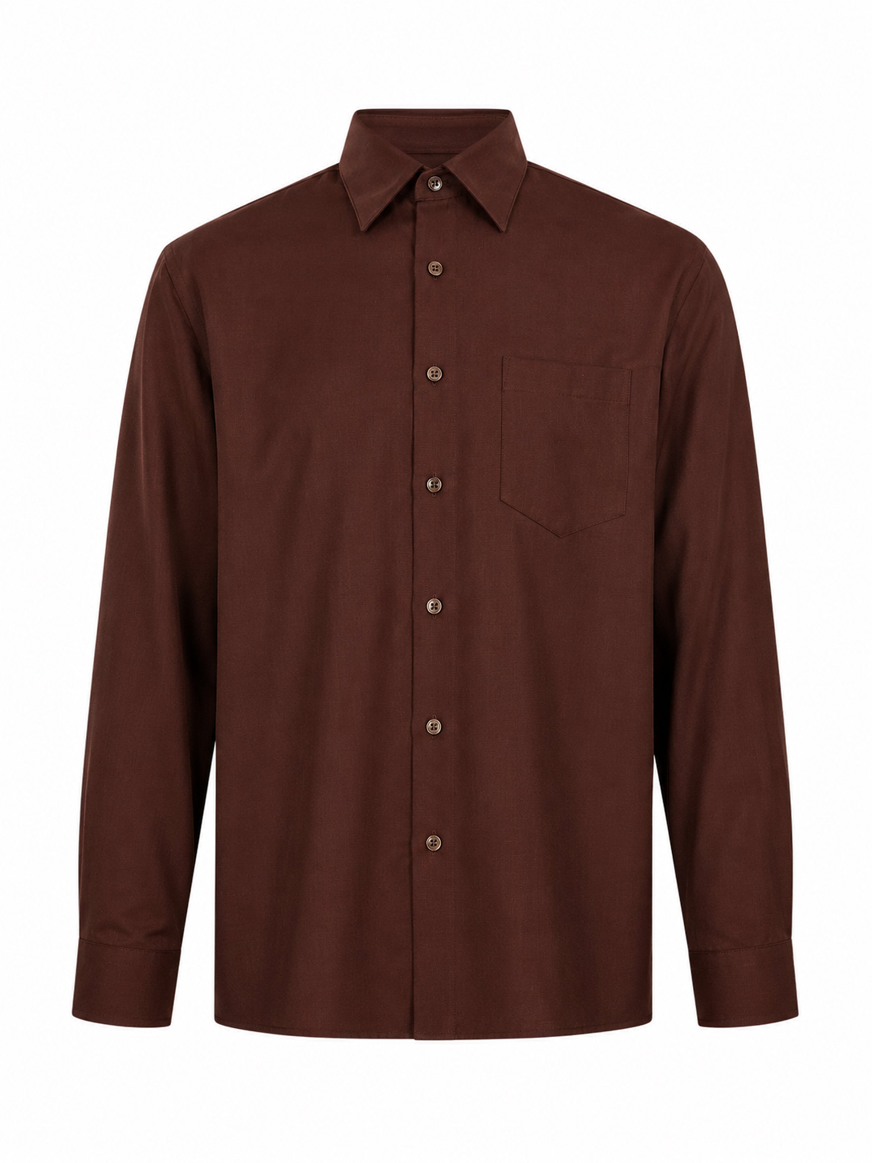 Camicia a maniche lunghe Eric Dallas in marrone 