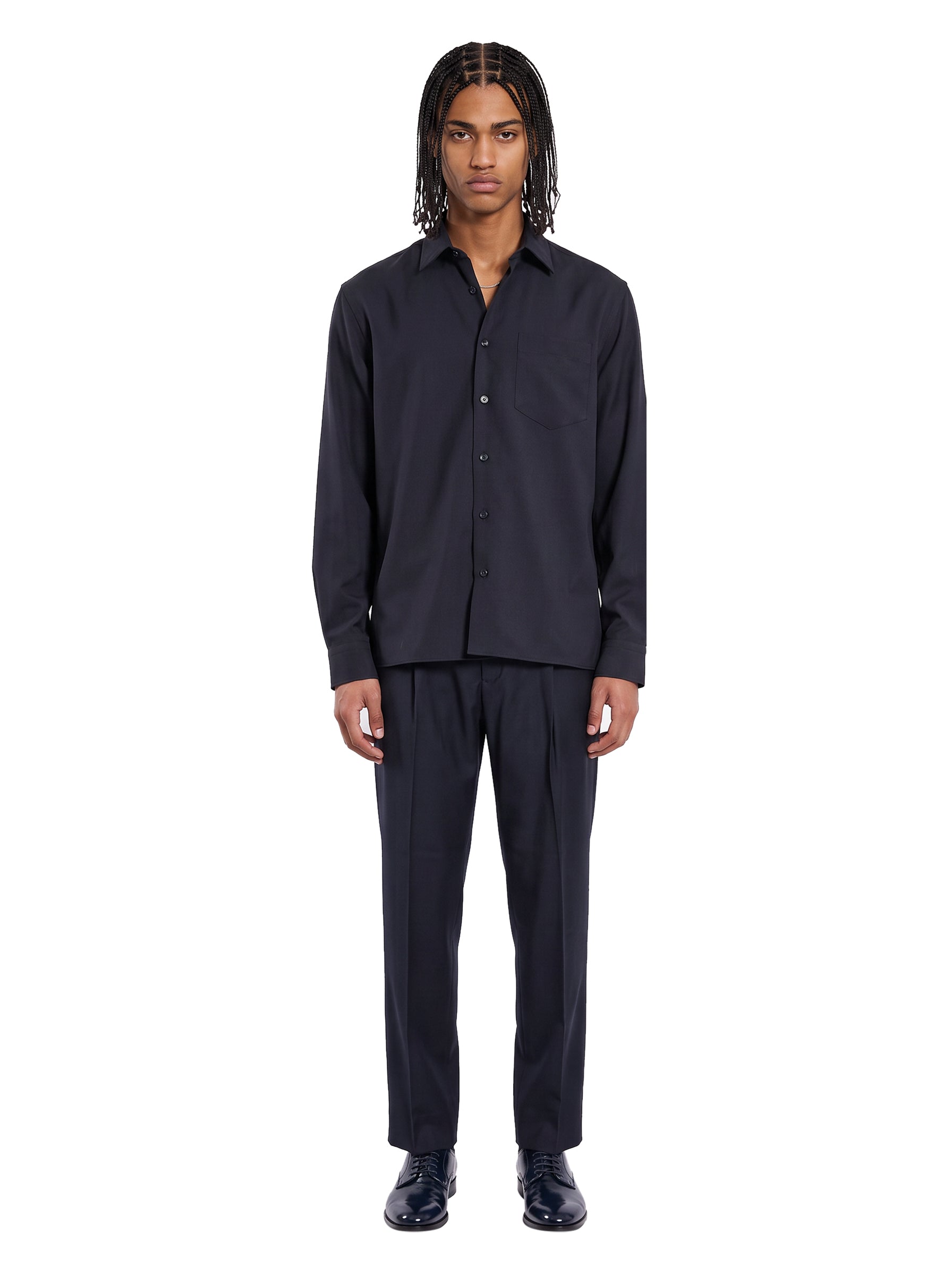 Camicia a maniche lunghe Eric Dallas in blu 