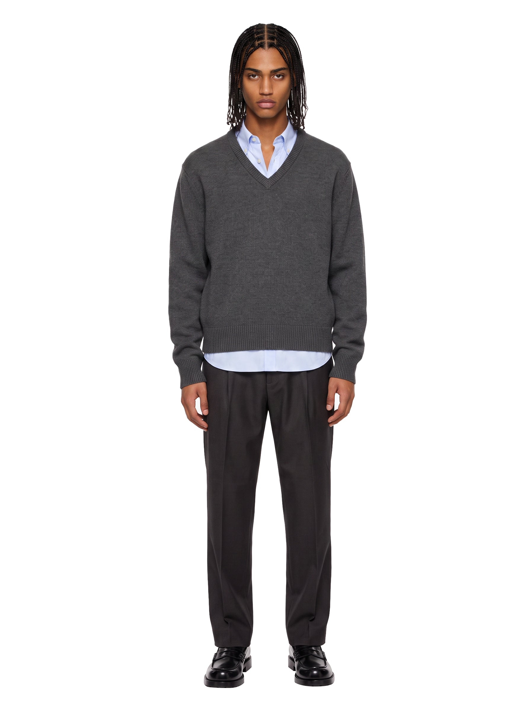 Pantaloni Vincent Aras in grigio 