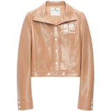 Giacca in vinile reedition color bronzo Courrèges - donna 