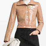 Giacca in vinile reedition color bronzo Courrèges - donna 
