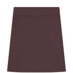 Gonna midi con logo ricamato in bordeaux Courrèges - donna 