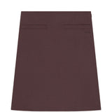 Gonna midi con logo ricamato in bordeaux Courrèges - donna 