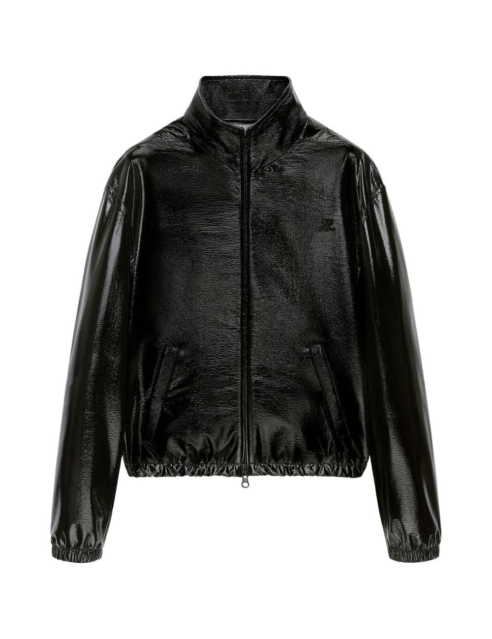 Giacca oversize in vinile in nero Courrèges - donna 