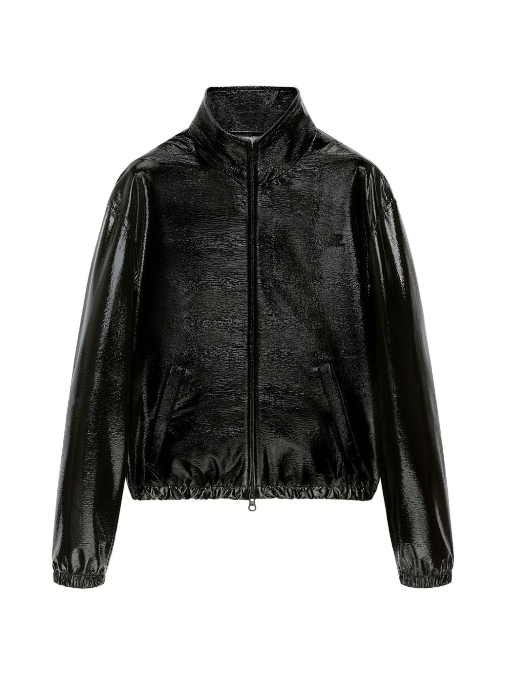 Giacca oversize in vinile in nero Courrèges - donna 