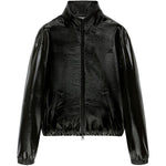 Giacca oversize in vinile in nero Courrèges - donna 