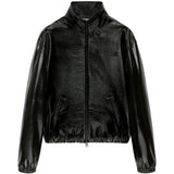 Giacca oversize in vinile in nero Courrèges - donna 