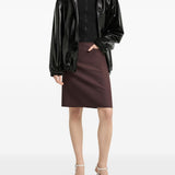 Giacca oversize in vinile in nero Courrèges - donna 