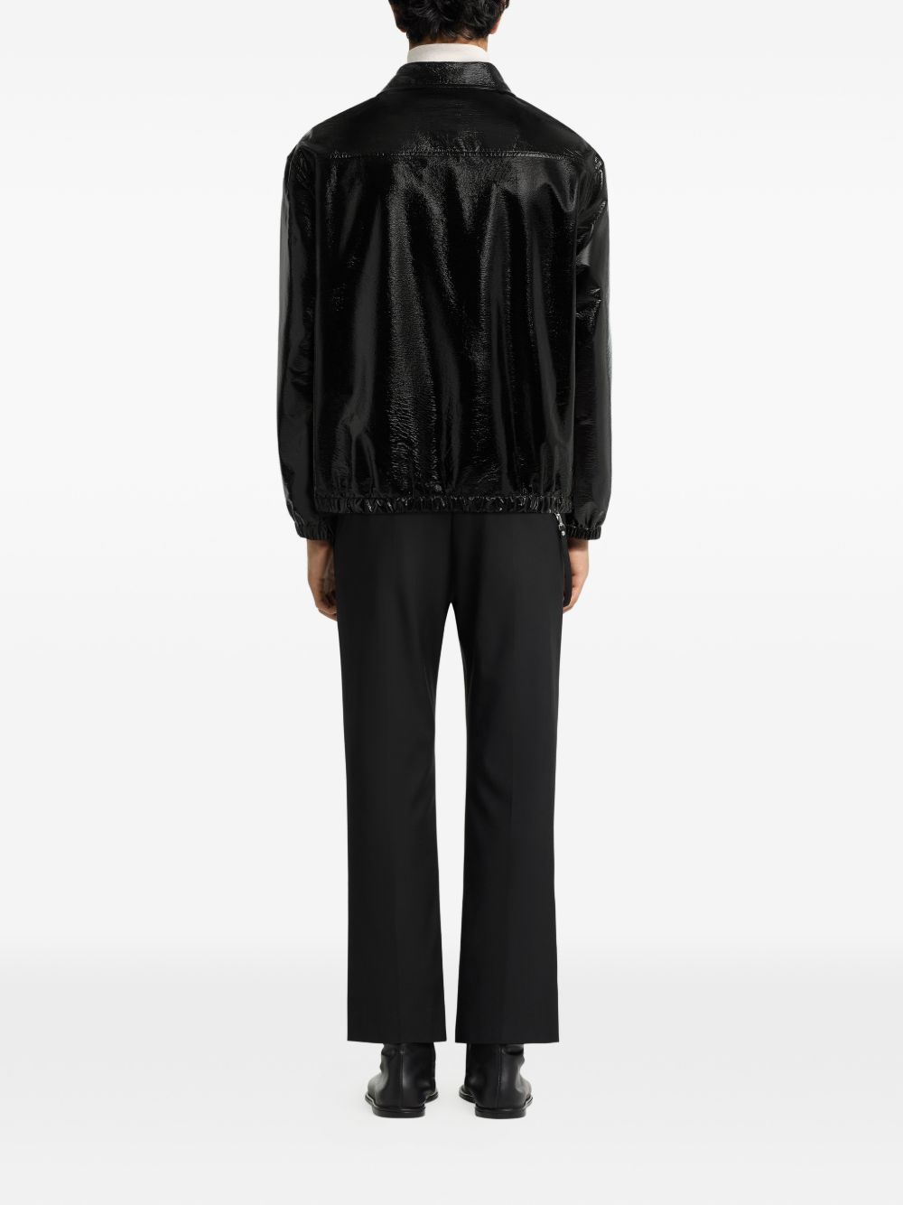 Giacca oversize in vinile in nero Courrèges - donna 