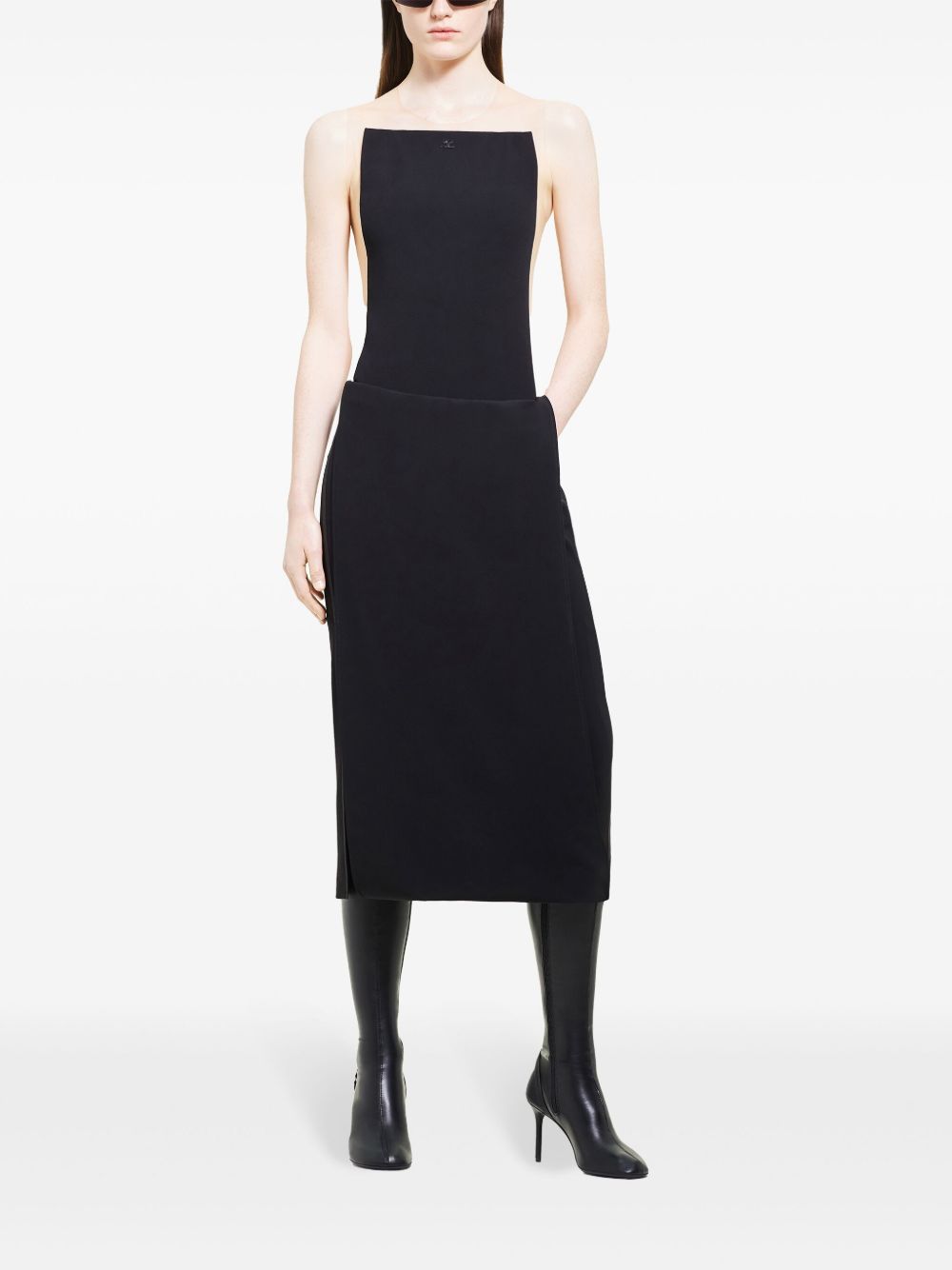 Body Illusion in nero Courrèges - donna 